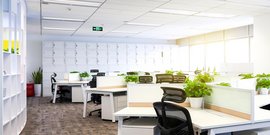 Ein großraum Büro 